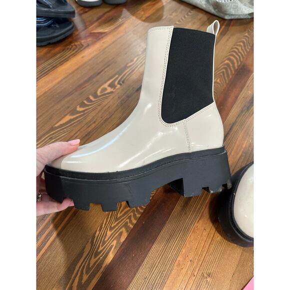 Open Edit Waterproof Platform Combat Boots Size 6.5 - Picture 8 of 8